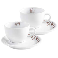 Thumbnail for KAHLA Tasse, Porzellan, Braun, 4 TLG im Sale