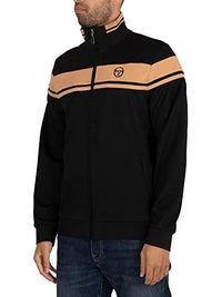 Thumbnail for Sergio Tacchini sports jackets DAMARINDO Track TOP men, Black/Doe (931), on sale