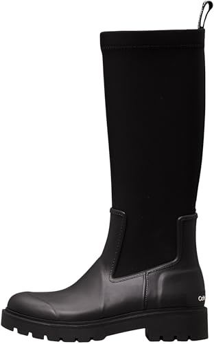 Calvin Klein Women's High Rainboot Winter Boots, Black, 39 on Sale