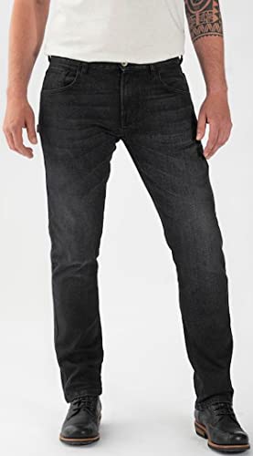 Rokker Rokkertech Tapered Slim Black Motorradjeans (Black,30) im Sale