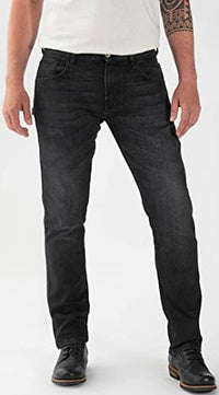 Thumbnail for Rokker Rokkertech Tapered Slim Black Motorradjeans (Black,30) im Sale