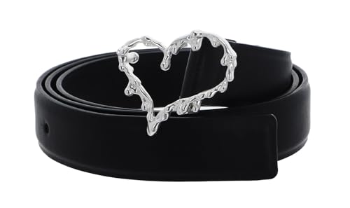 Desigual Women's Heart Belt, Black, 85 im Sale