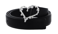 Thumbnail for Desigual Women's Heart Belt, Black, 85 im Sale