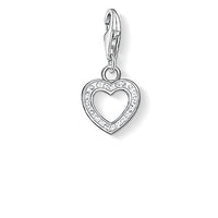 Thumbnail for Thomas Sabo Damen Charm-Anhänger Herz Zirkonia Charm Club 925 Sterling Silber 0930-051-14 im Sale