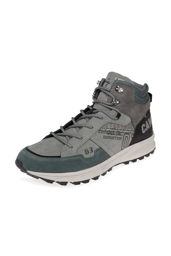 Camp David Herren High Top Hiking Sneaker mit Logo Artworks Deep Forest 45 im Sale