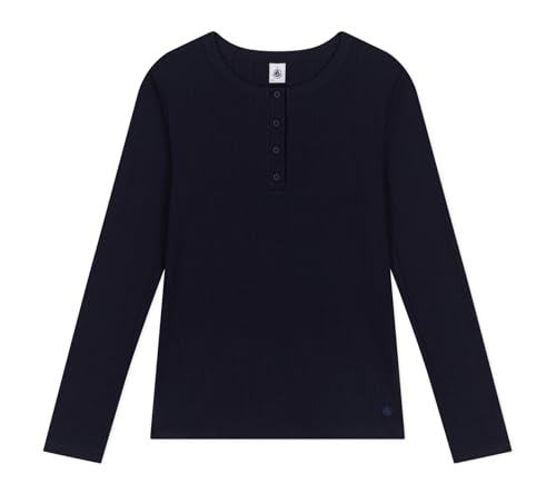 Petit Bateau A0BI9 Langärmeliges T-Shirt Damen Smoking im Sale