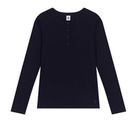 Thumbnail for Petit Bateau A0BI9 Langärmeliges T-Shirt Damen Smoking im Sale