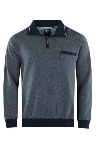 hajo men's sweatshirt pullover Troyer 26222/2 Stay Fresh premium quality in two-tone look Regular Fit on sale