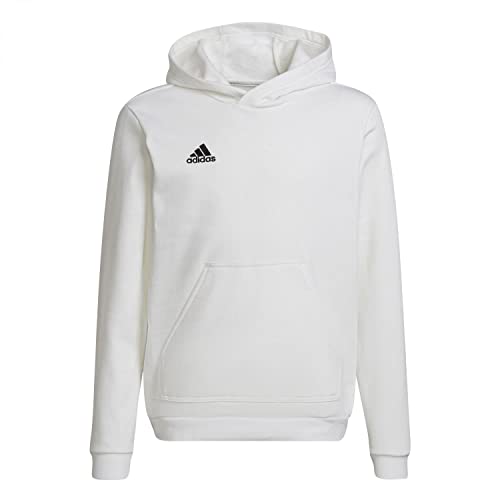 adidas Unisex Kinder Entrada 22 Sweat Hoodie, White/Black, 116 im Sale