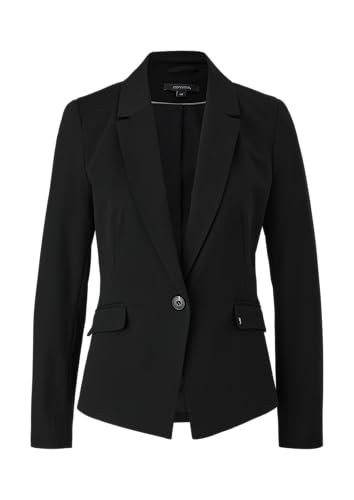 comma Damen 60.2.61.15.152.2134842 Blazer, 9999 schwarz, 40 im Sale