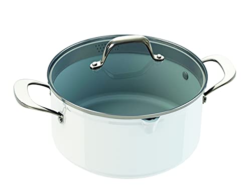 Cooking pot ceramic 3D white – Laguiole quality Pro 24 cm white on sale