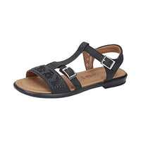 Thumbnail for RICOSTA Mädchen Riemchensandalen Bella,Kinder Sandalen,WMS:Mittel,bequem,flach,Kids,Kinderschuhe,Sommerschuhe,schwarz (090),32 EU im Sale