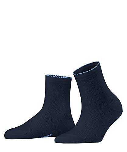 Burlington Women's Chelsea W Sso Cotton Short Patterned Sneaker Socks 1 Pair, Navy Blue 6120, 36-41 on Sale