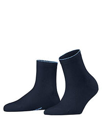 Thumbnail for Burlington Women's Chelsea W Sso Cotton Short Patterned Sneaker Socks 1 Pair, Navy Blue 6120, 36-41 on Sale