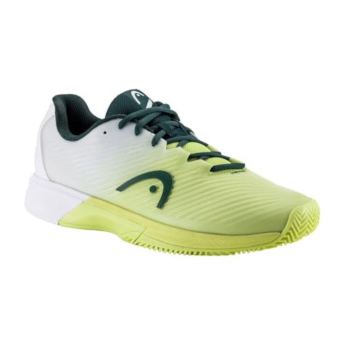 HEAD Men's Revolt Pro 4.0 Clay Men Tennis Shoe, light green/white, 42.5 on sale