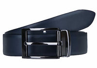 Thumbnail for LLoyd Herren Leder Gürtel Wendegürtel bombiert schwarz - blau kürzbar 35mm Ledergürtel , Schwarz/Blau , 95 im Sale