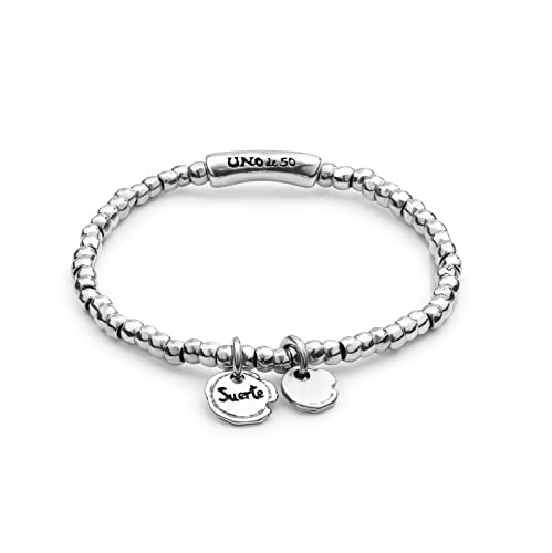 Uno de 50 women's stretch bracelets made of stainless steel PUL1597MTL0000 on sale