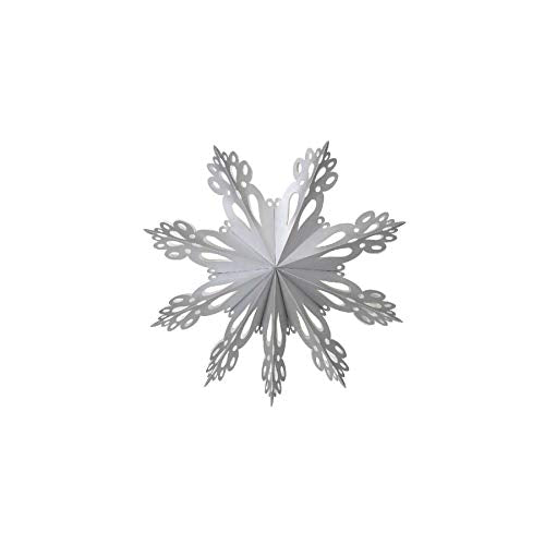 Broste Copenhagen Weihnachtsschmuck Schneeflocke Snowflake aus Papier in der Farbe Silver, 15cm, 70080239 im Sale