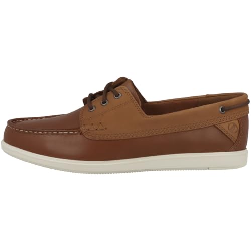 Clarks Herren Bratton Boat Boat Shoe, Dark Tan Nubuck, EU im Sale