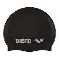 Thumbnail for ARENA Unisex – Erwachsene Classic Silicone Badekappe, Black-Silver (55), Einheitsgröße EU im Sale
