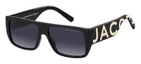 Thumbnail for Marc Jacobs Unisex Marc Logo 096/S Sonnenbrille, Schwarz, Weiß, 57 im Sale