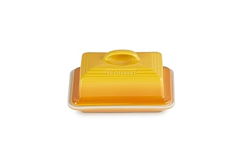 Le Creuset Stoneware Butter Dish, 900 g, 17 x 12.5 x 9 cm, Nectar, 70837176720000 on Sale