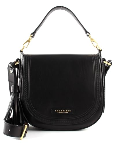 The Bridge Pearldistrict - Schultertasche Leder 23.5 cm black im Sale