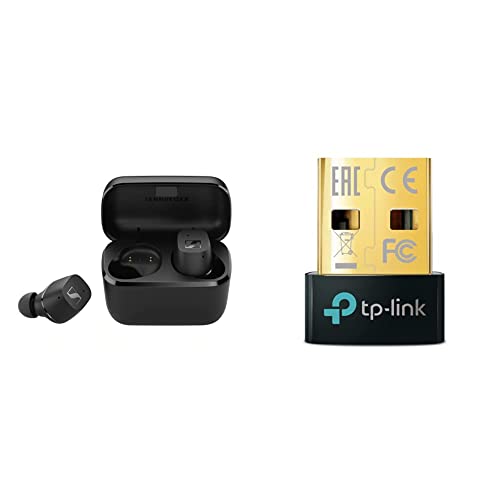 Sennheiser CX True Wireless Bluetooth-In-Ear-Kopfhörer, schwarz & TP-Link UB500 Nano USB Bluetooth 5.0 Adapter Dongle (unterstützt Windows 10/8.1/8/7 Plug & Play für Windows 10/8.1/8) im Sale