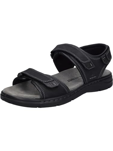 Josef Seibel Men's Classic Sandals Marlon 05, Width G (Normal), Removable Footbed, Open Shoes, Beach Shoes, Comfortable, Black, 42 ​​EU on Sale