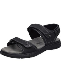 Thumbnail for Josef Seibel Men's Classic Sandals Marlon 05, Width G (Normal), Removable Footbed, Open Shoes, Beach Shoes, Comfortable, Black, 42 ​​EU on Sale