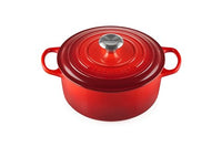 Thumbnail for Le Creuset Signature Cast Iron Roasting Pan with Lid, Ø 26 cm, Round, Suitable for all hob types and induction, Volume: 5.3 l, 5.135 kg, Cherry Red, 21177260602430 on Sale