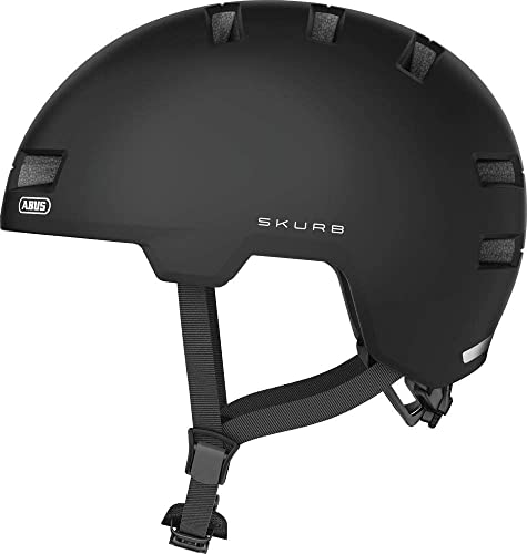 ABUS 40367 Bicycle Helmet, Black (Velvet Black), (52-56 cm) on Sale