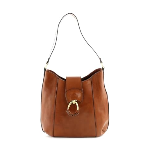 The Bridge Erica Hobo Bag Marrone 14 / Oro im Sale