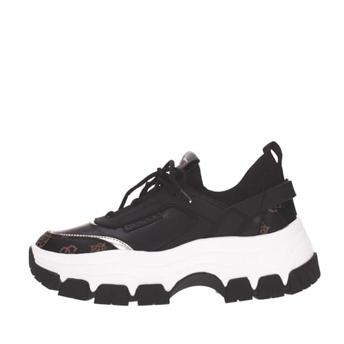 GUESS Damen Braydin Sneaker, BLKBR, 41 EU im Sale