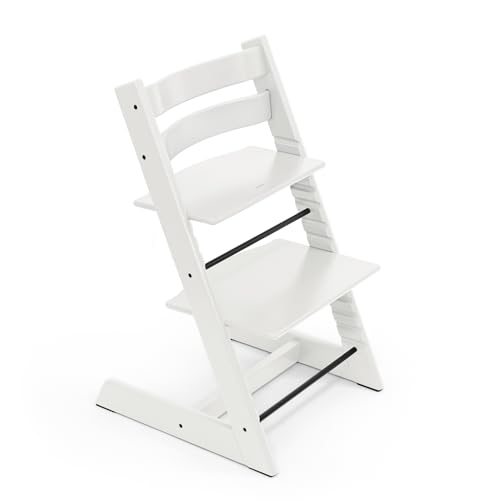 Tripp Trapp Stuhl von Stokke, White – Verstellbarer, anpassbarer Stuhl für Kleinkinder, Kinder & Erwachsene – Praktisch, bequem & ergonomisch – Klassisches Design im Sale