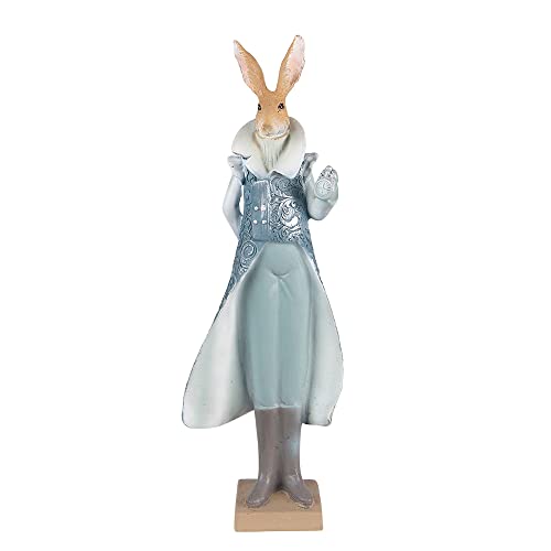 Clayre & Eef Osterhasen Kaninchen Junge 33cm blau Landhaus im Sale