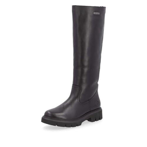 Remonte Damen Schlupfstiefel D1W73, Frauen Stiefel,lose Einlage,langschaftstiefel,reißverschluss,Winterstiefel,Winterschuhe,schwarz (00),38 EU im Sale