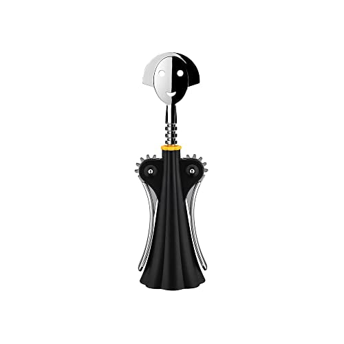 Alessi ANNA G Korkenzieher aus thermoplastischem Harz, schwarz und verchromtem Zamak, 5 x 8 x 38.5 cm im Sale