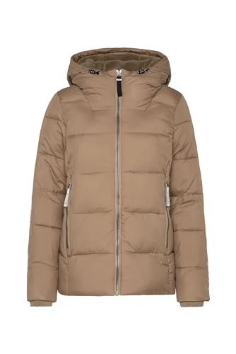 SOCCX Damen Winterjacke mit Kapuze und Logo-Tapes Ivory im Sale