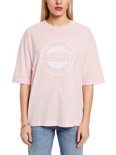 ESPRIT Damen 024ee1k330 T-Shirt, 695/Pastel Pink, M im Sale