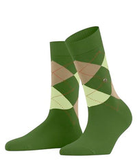Thumbnail for Burlington Damen Socken Queen W So Baumwolle gemustert 1 Paar, Grün Palm Tree 7613, 36-41 im Sale