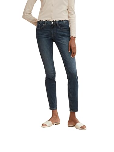 TOM TAILOR Damen Alexa Skinny Jeans, 10282 - Dark Stone Wash Denim,30/32 im Sale