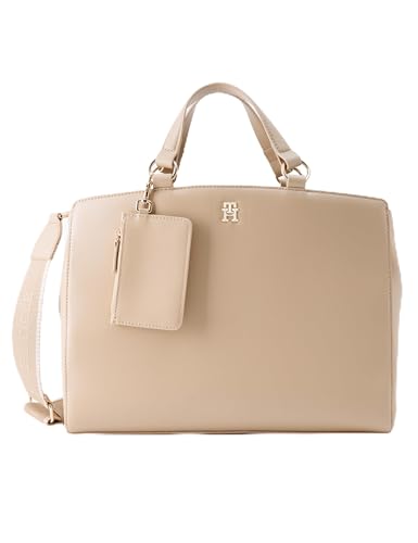 Tommy Hilfiger TH MONOTYPE SATCHEL Umhängetasche Damen, Blau (Space Blue), O im Sale