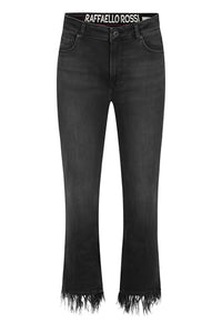 Thumbnail for Raffaello Rossi Jeans Vic Cropped with feather hem, color: anthracite, on sale