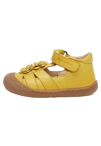 Naturino MAGGY-Halb geschlossenen Sandale mit applizierten Blüten, gelb 20 im Sale