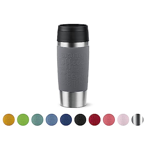 Emsa N20205 Travel Mug Classic Tasse isotherme 360ml | Acier inoxydable | 4h chaud et froid 8h | 100% étanche | Anti-fuite | Passe au lave-vaisselle | Ouverture à 360° | Gris poivre im Sale