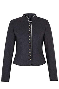Thumbnail for Hammerschmid Damen Damen Trachtenjanker kurz blau, BLAU/GRAU, 34 im Sale