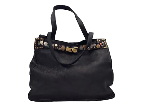 Campomaggi Bag Closure type: Twist lock Handle type: Two leather handles N Compartments: 1N Closed pockets: 1 Accessories: Adjustable shoulder strap, fabric shopping, cream kit, black on sale