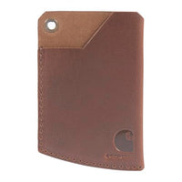 Thumbnail for Carhartt Herren Vordertasche, strapazierfähiges Segeltuch oder Leder Geldbörse mit & ohne Geldklammer, Braun, Einheitsgröße, Vordertasche Brieftaschen, strapazierfähiges Segeltuch oder Leder Geldbörse im Sale
