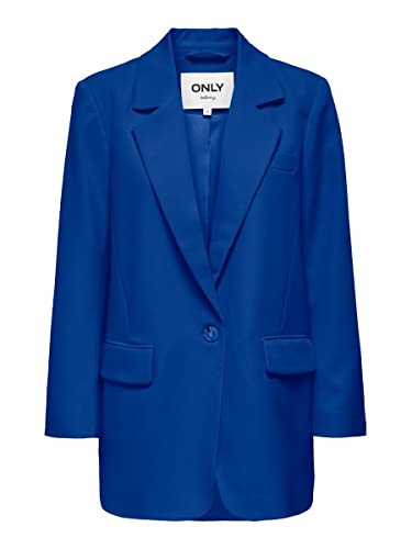 ONLY Damen Oversized Langarm Blazer | Eleganter Basic Cardigan | Business Jacke Mantel ONLLANA-Berry, Farben:Grün, im Sale